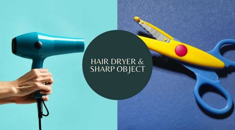 Hair Dryer to remove Sticker