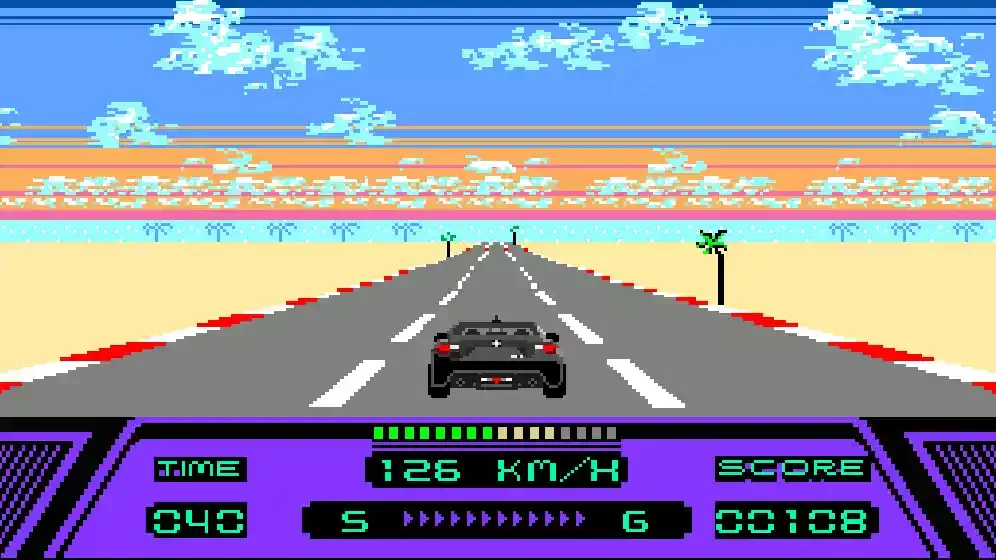 Rad Racer gameplay